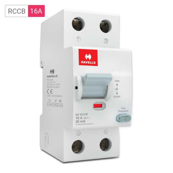 Havells RCCB A Type DP 16A 30mA | mykit | Buy online | Buy Havells ...