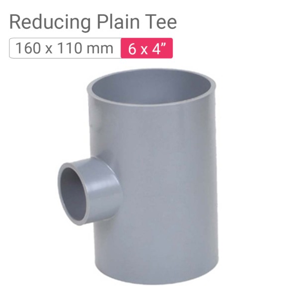 Star PVC Reducing Plain Tee 160x110mm 6x4inch mykit Buy online Buy Star Tee online